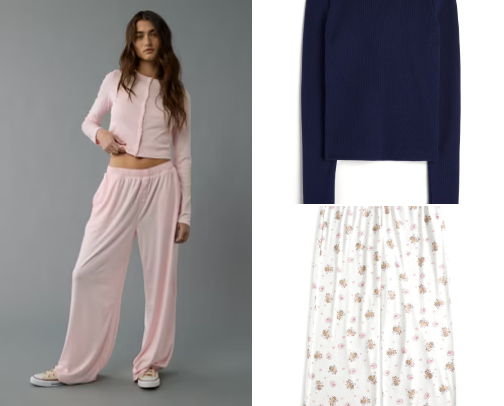 Jammies, loungewear and slippers cover photo collage