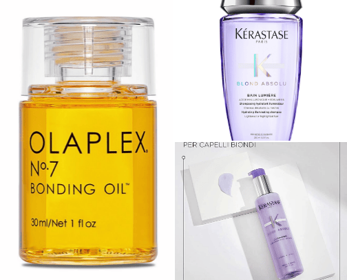 Hair products for blonde girls 💇🏼‍♀️ cover photo collage