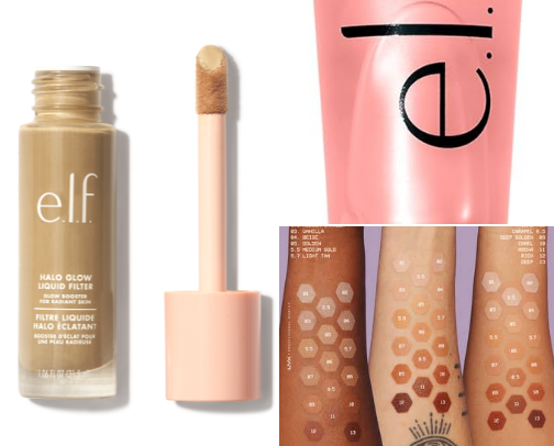 Viral makeup products cover photo collage