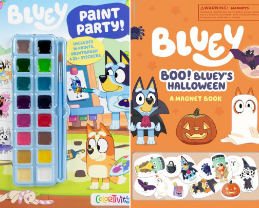 Bluey Story and Fun Activity Books cover photo collage