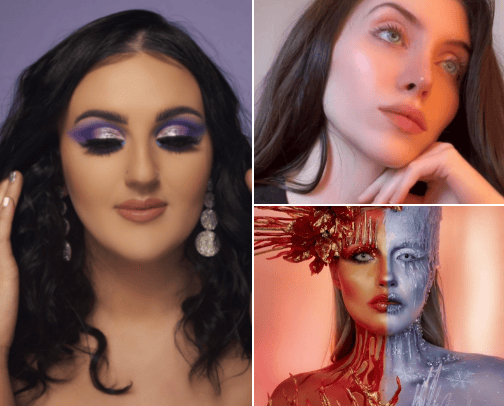 TikTok Makeup Tutorials cover photo collage