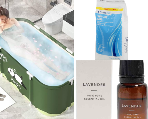 Relaxation tools cover photo collage