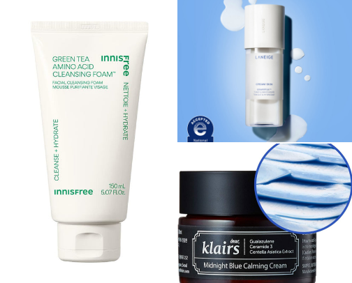 My favourite korean glass skin routine cover photo collage