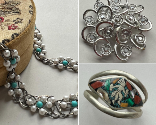 Affordable Vintage Silver Jewelry cover photo collage