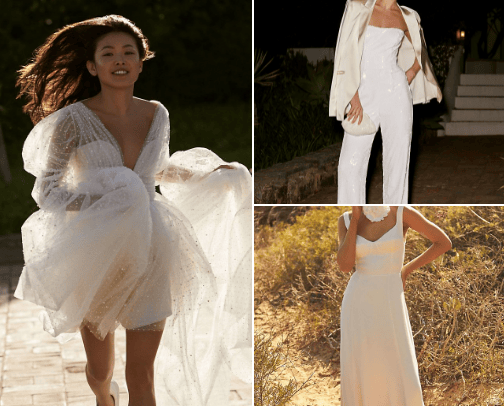 Elopement Wedding Dresses cover photo collage