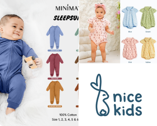 Fashion baby cover photo collage