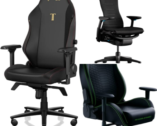 Good quality gaming and office chair cover photo collage