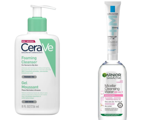Skincare for oily skin cover photo collage