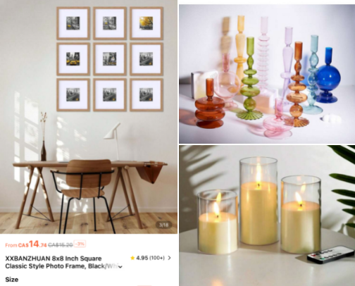 SHEIN HOME DECOR cover photo collage