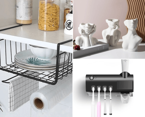 Household essentials cover photo collage