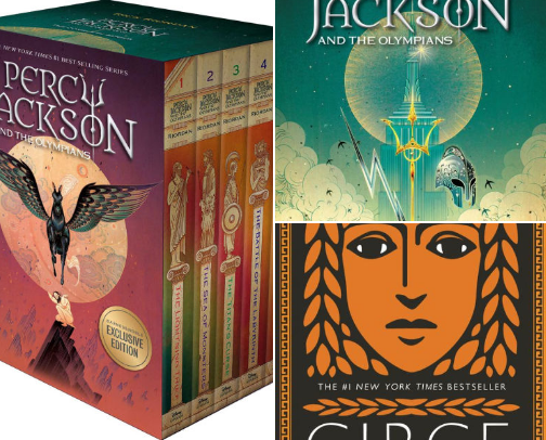 Books about greek mythology cover photo collage