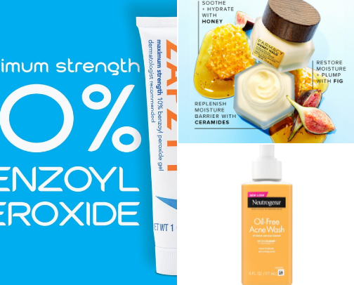 products that have cleared my acne in UNDER a week cover photo collage