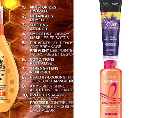 Hair care cover photo collage