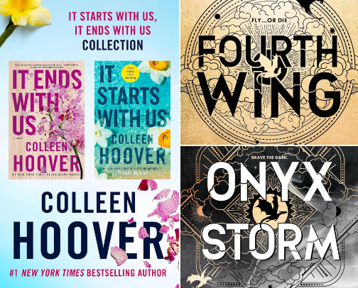 Romantasy books to fall in love cover photo collage