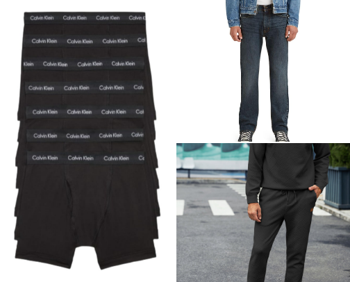 Men’s clothes cover photo collage