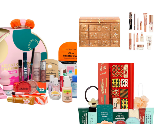 Christmas Advent Gift Sets (Beauty, Perfume/Cologne) cover photo collage