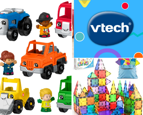 Top 10 Fun, practical and useful finds for toddlers. cover photo collage