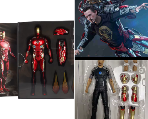 Avengers figures cover photo collage