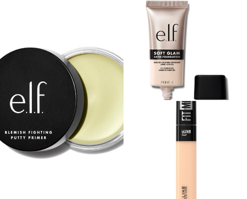 ࿔:･ acne makeup ࿔:･ cover photo collage