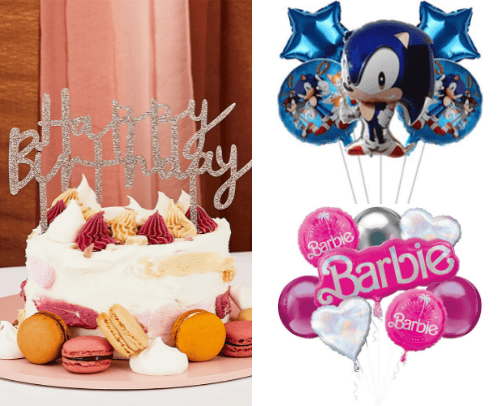 Birthday decorations cover photo collage