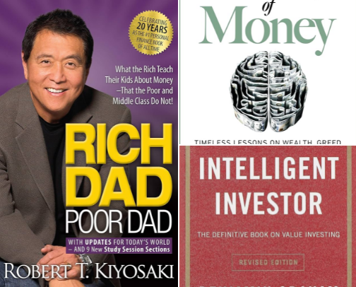 Educational Books About Finance and Investment cover photo collage
