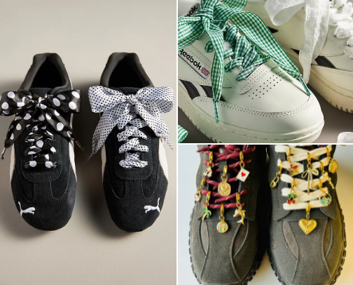 shoe charms + laces 👟 cover photo collage