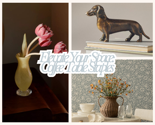 🥃 Elevate Your Space: Coffee Table Staples cover photo collage