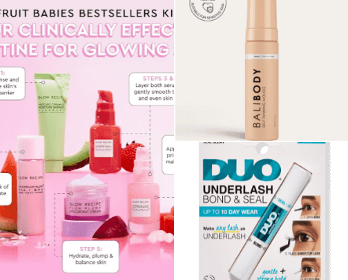 Beauty products I actually use cover photo collage