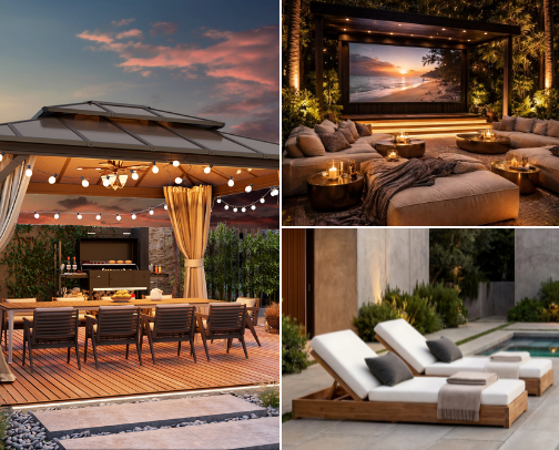 Magical Summer Backyard Upgrades for an Unforgettable Atmosphere cover photo collage