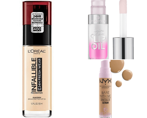 drugstore makeup faves cover photo collage