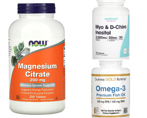 PCOS and insuline resistance supplement kit cover photo collage