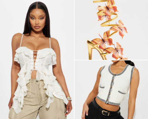 Fashion nova Spring Favs cover photo collage