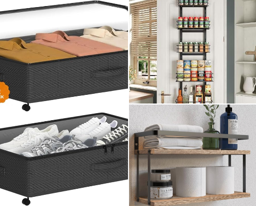Small Space & Studio Apartment Guide (Viral Storage Hacks, Multi-Functional Furniture & Room Organization Edition) cover photo collage