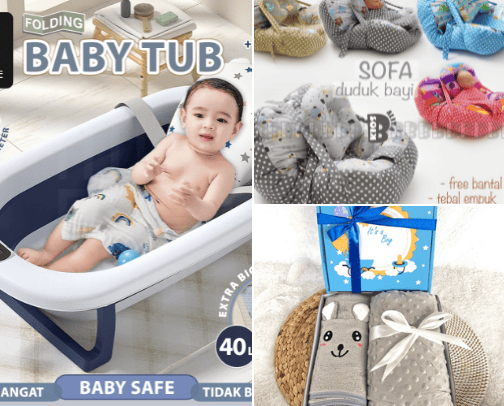 Perlengkapan bayi cover photo collage