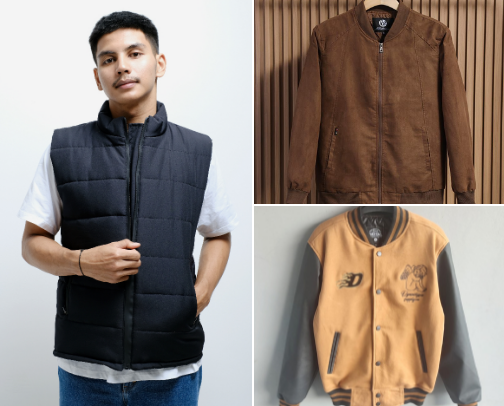 Men's Jacket cover photo collage