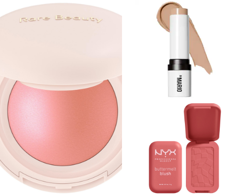 Blush and contour cover photo collage