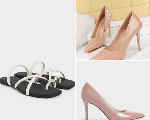 Monday to Friday footwear picks👠🧫 cover photo collage