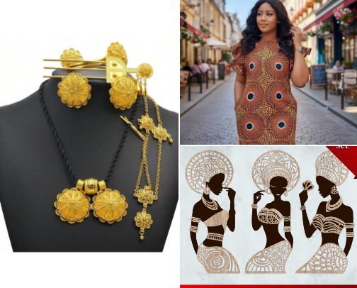 African statement pieces cover photo collage