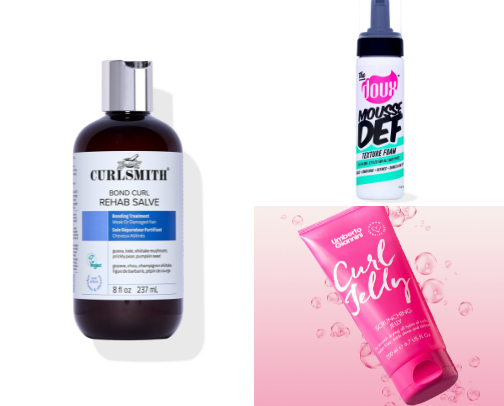 ESSENTIAL CURLY HAIR PRODUCTS ✨ cover photo collage