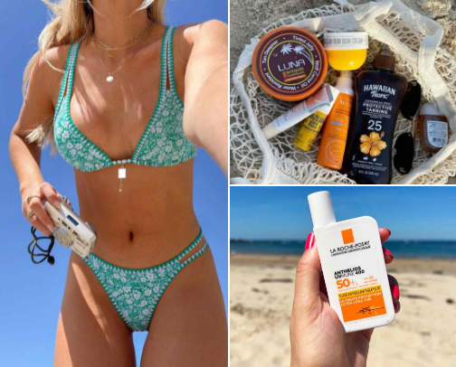 Sunkissed essentials 2025 😚👙🤎 cover photo collage