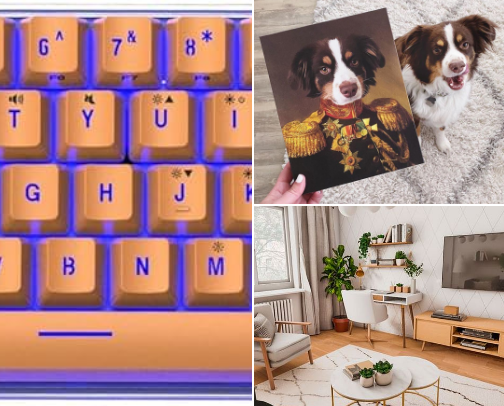 Home office cover photo collage