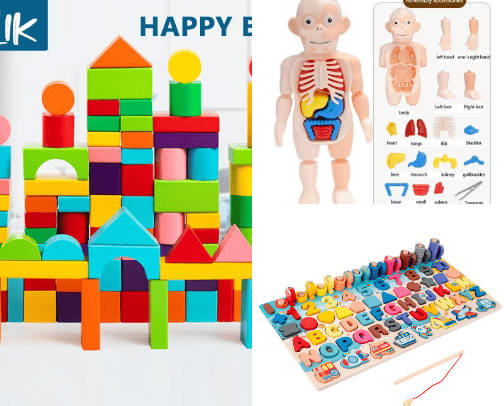 Rekomendasi Mainan Edukasi Untuk Anak cover photo collage