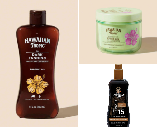 Tanning favs cover photo collage