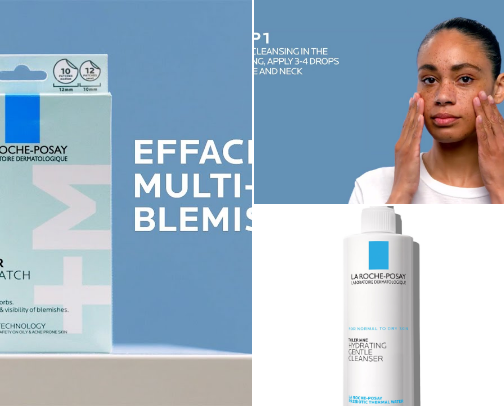 Clear skin acne free products cover photo collage