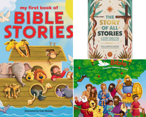 Our Go-To Faith Books and Children’s Bibles cover photo collage