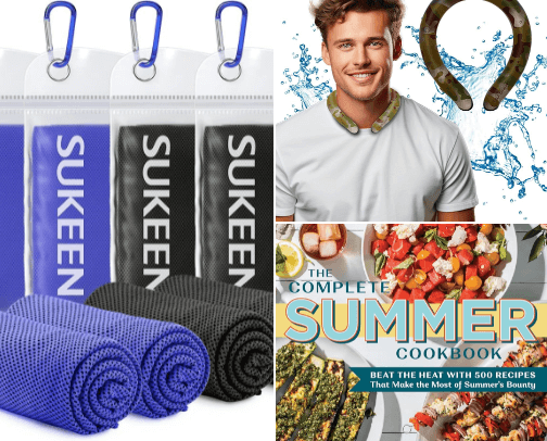 Beat the summer heat 🥵 🔥 ☀️ cover photo collage