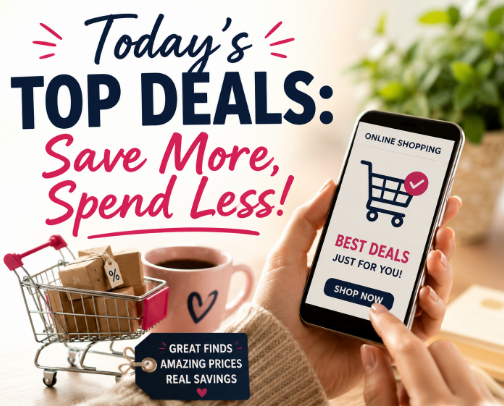 Today's Top Deals: Save More, Spend Less! cover photo collage