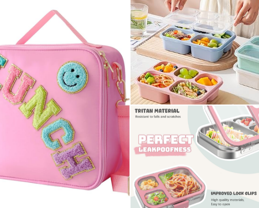 Cute School Lunch Gear cover photo collage