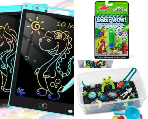 Things that actually keep my kids busy cover photo collage