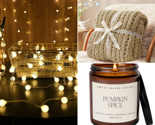 FALL COMFORT ON A BUDGET cover photo collage